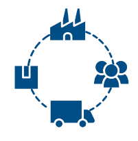 Manufacturing and Supply Chain Solutions Icon